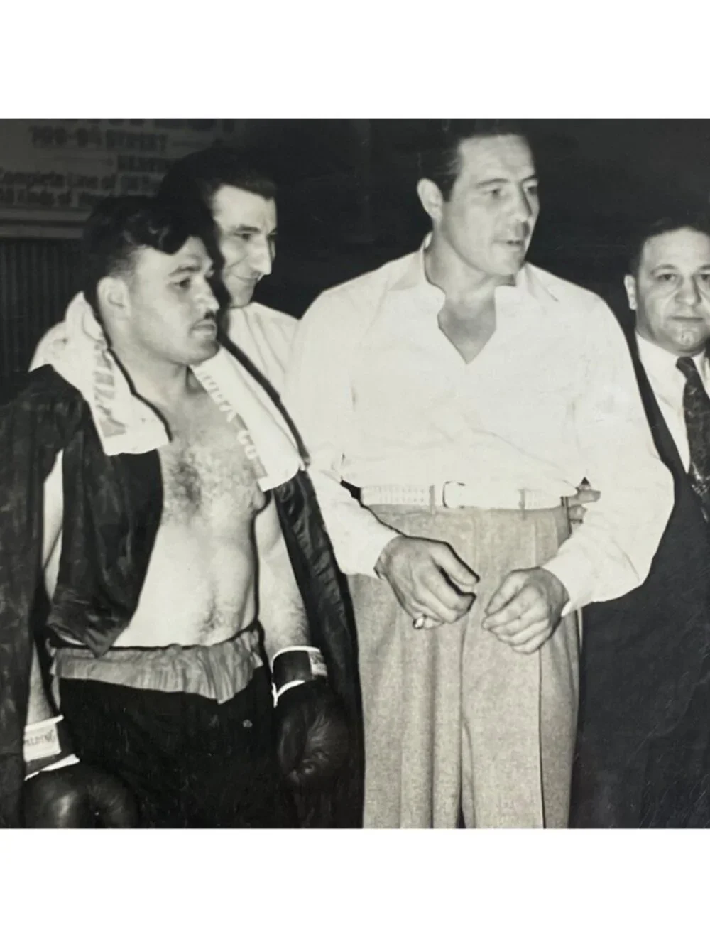 MAX BAER Boxer Boxing Referee Photograph World Heavyweight Marino VS Collins - Picture 2 of 6